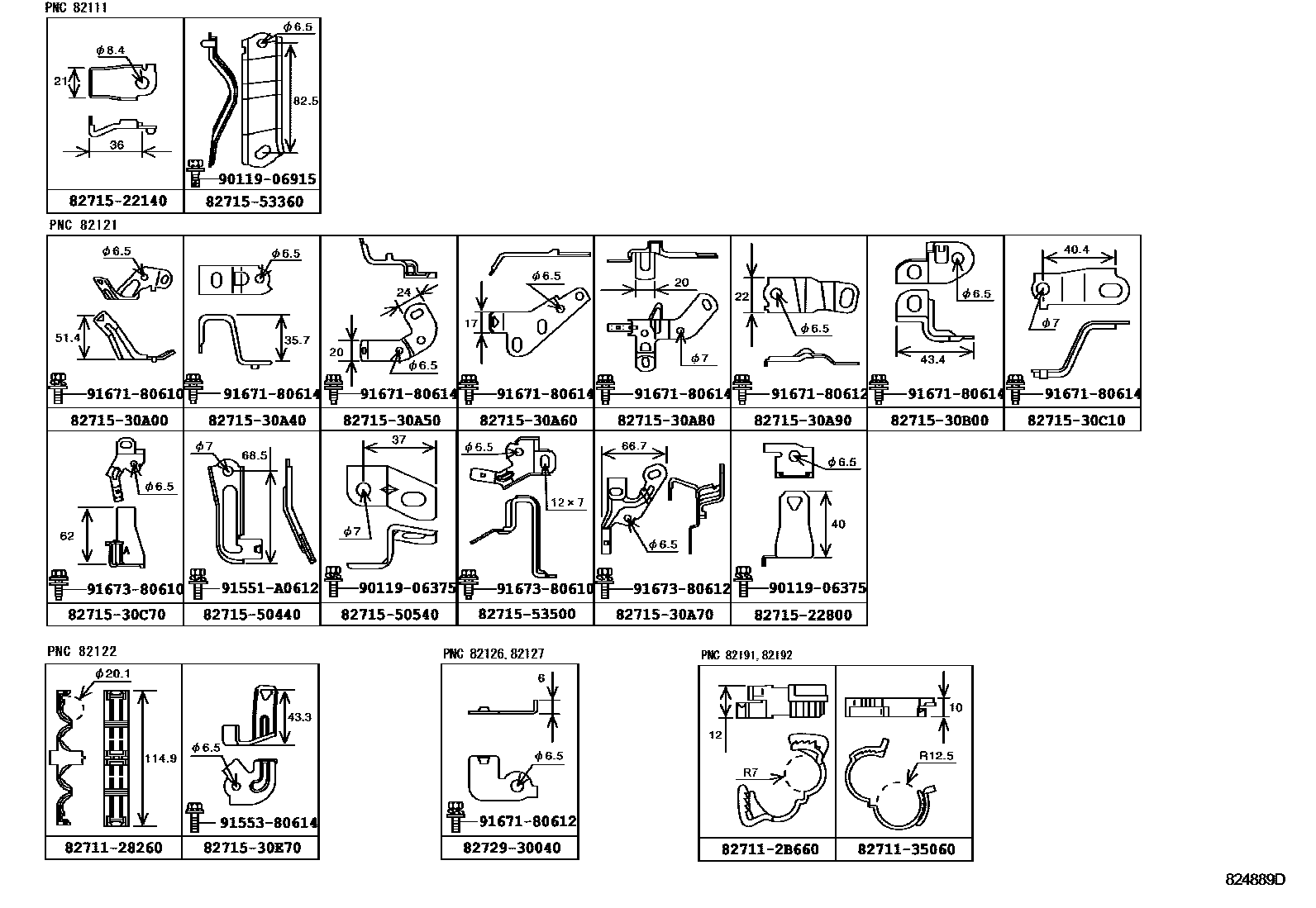 Lexus IS250-300 2010 — Wiring & Clamp