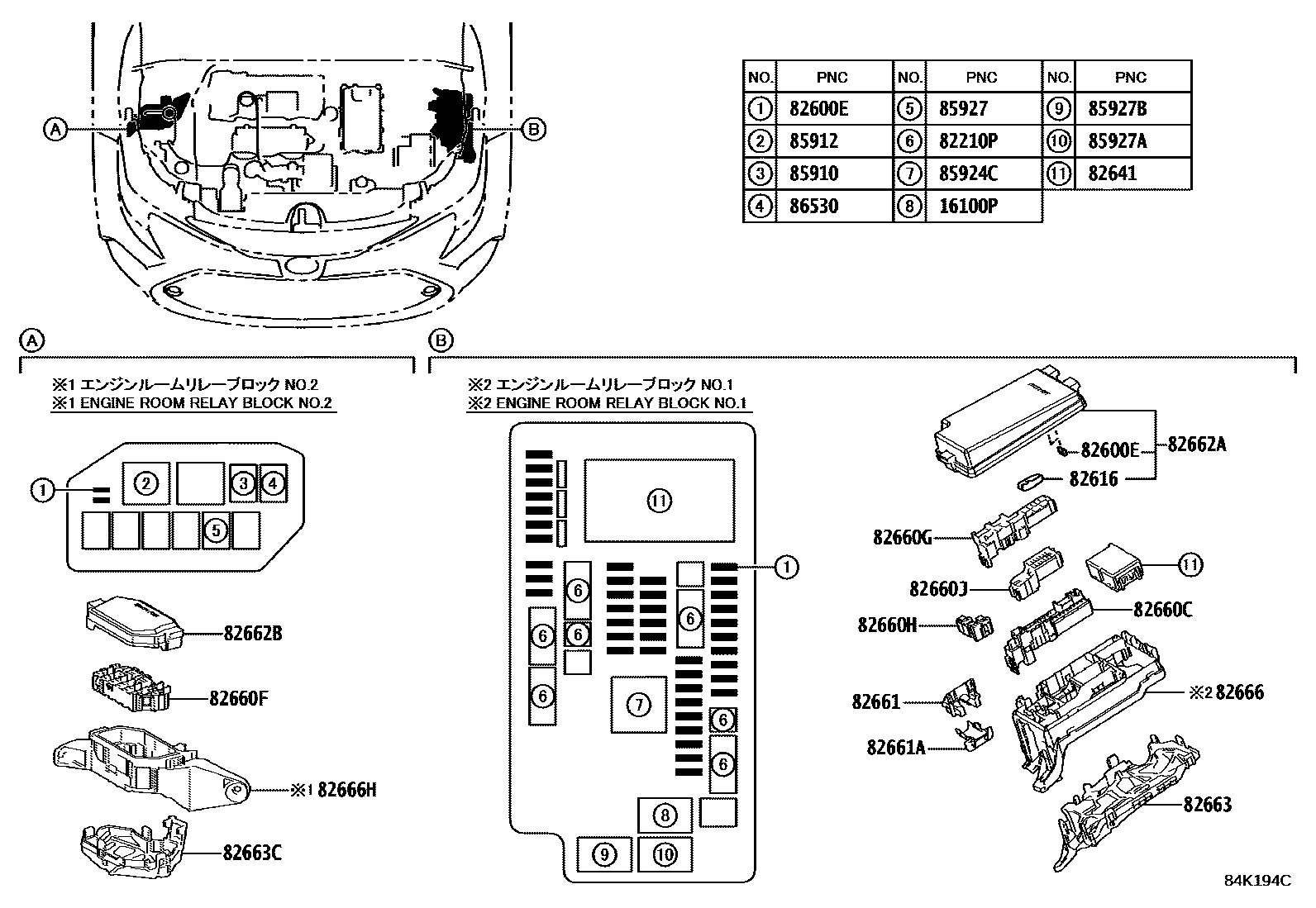 Toyota Levin-Hybrid 2022 — Switch & Relay & Computer