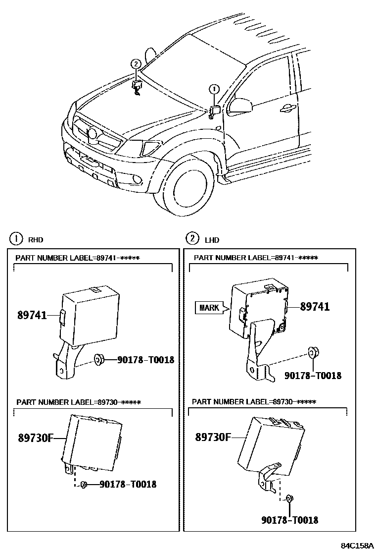 Toyota Hilux 2013 — Wireless Door Lock