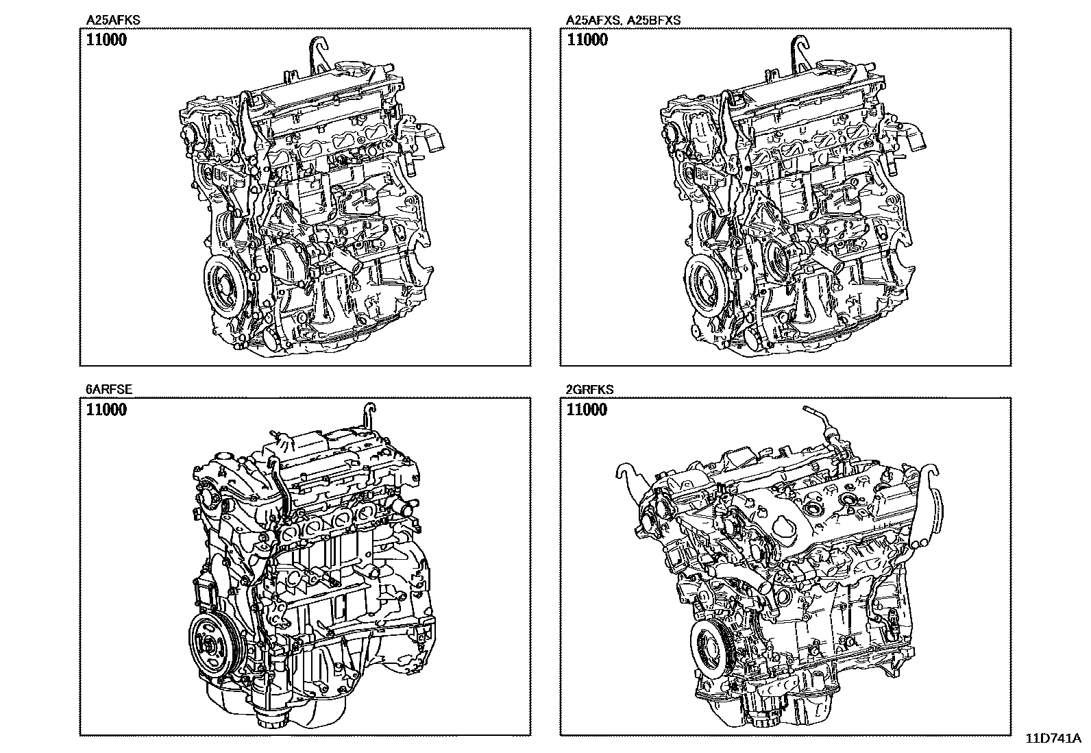 Lexus ES350-300H-2 2022 — Partial Engine Assembly