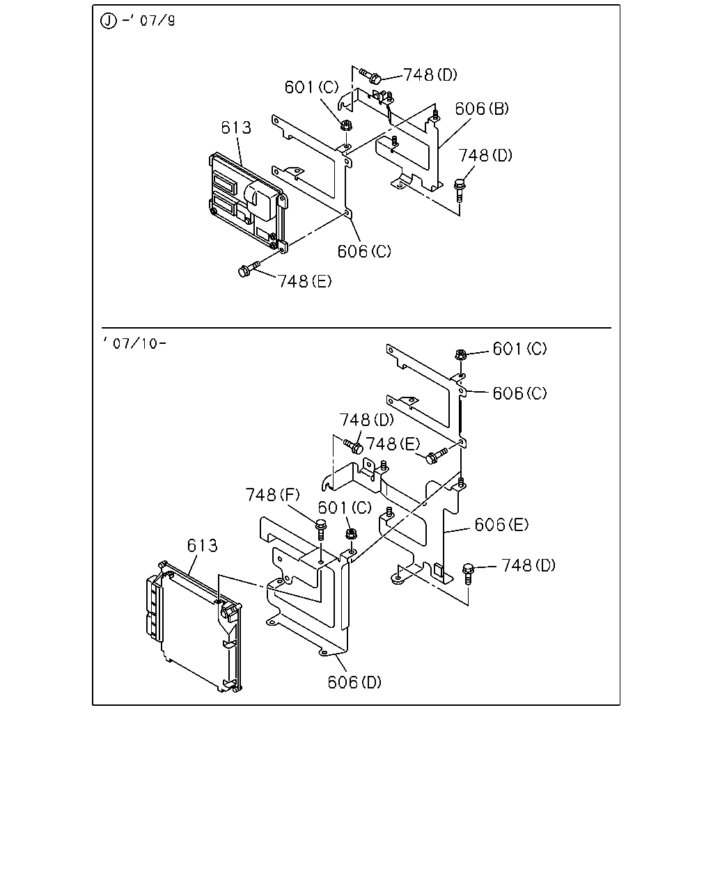 Isuzu TFR/TFS Middle East 2008 — Engine Electrical Control Parts — 4JJ1(No.3)