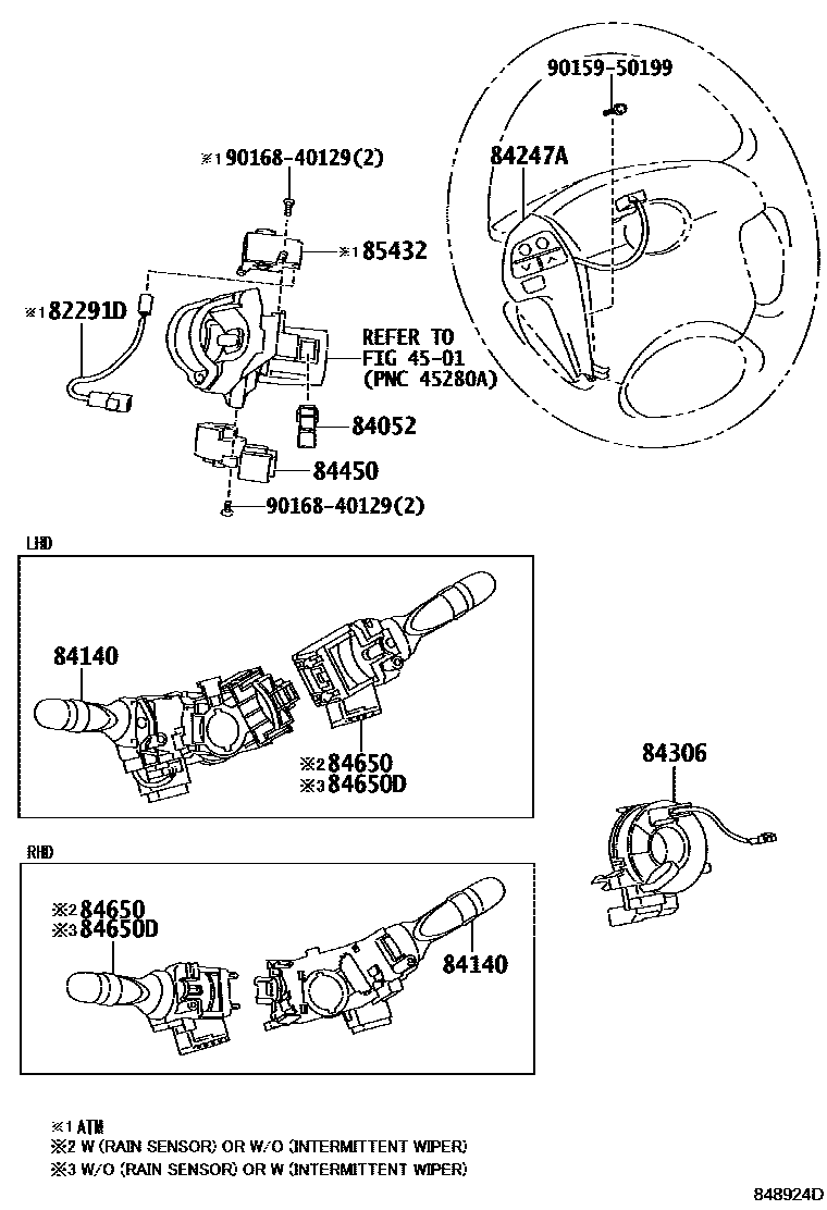 Toyota COROLLA-SED-WG 2007 — Switch & Relay & Computer