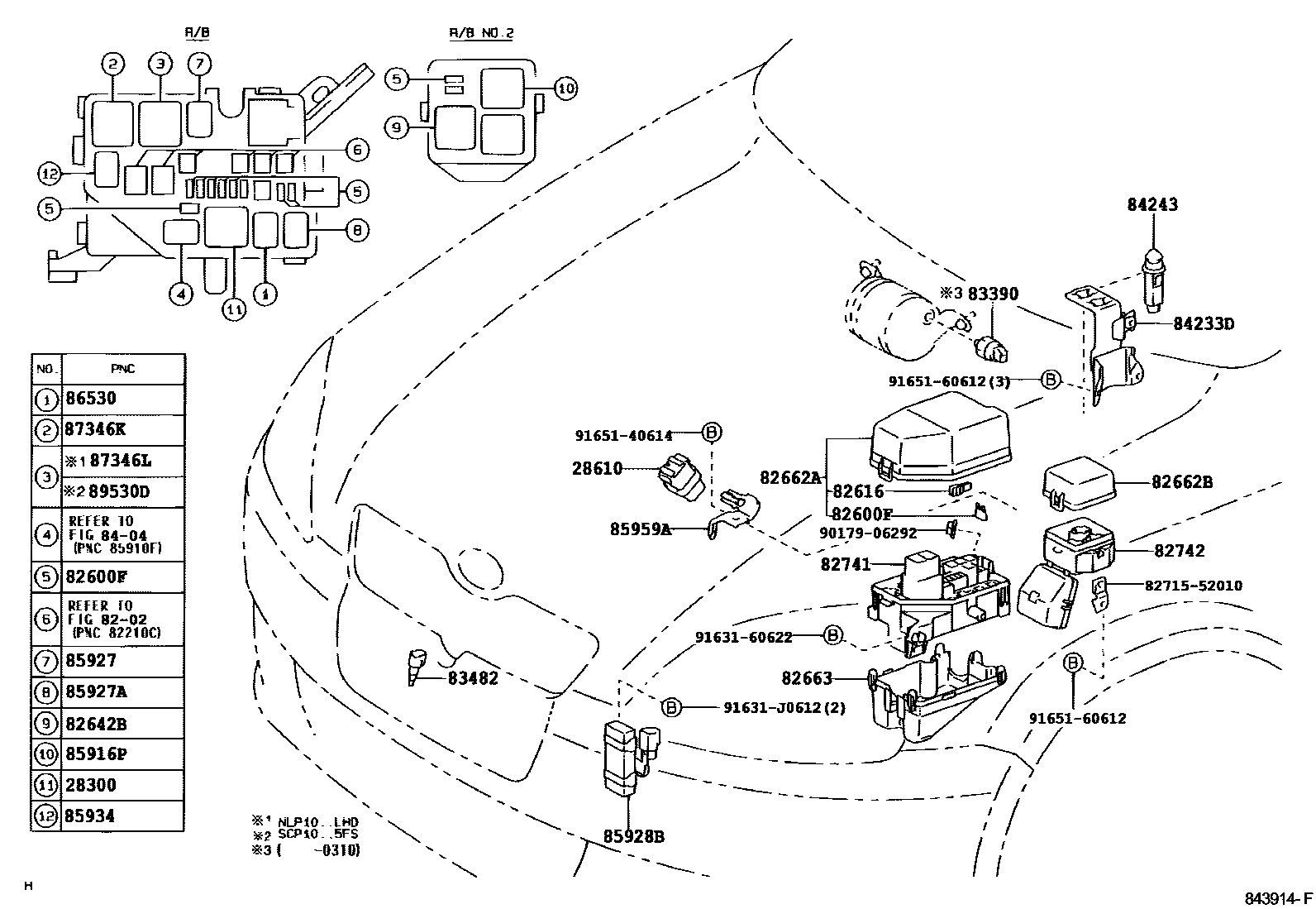 Toyota YARIS-FRP 2005 — Switch & Relay & Computer