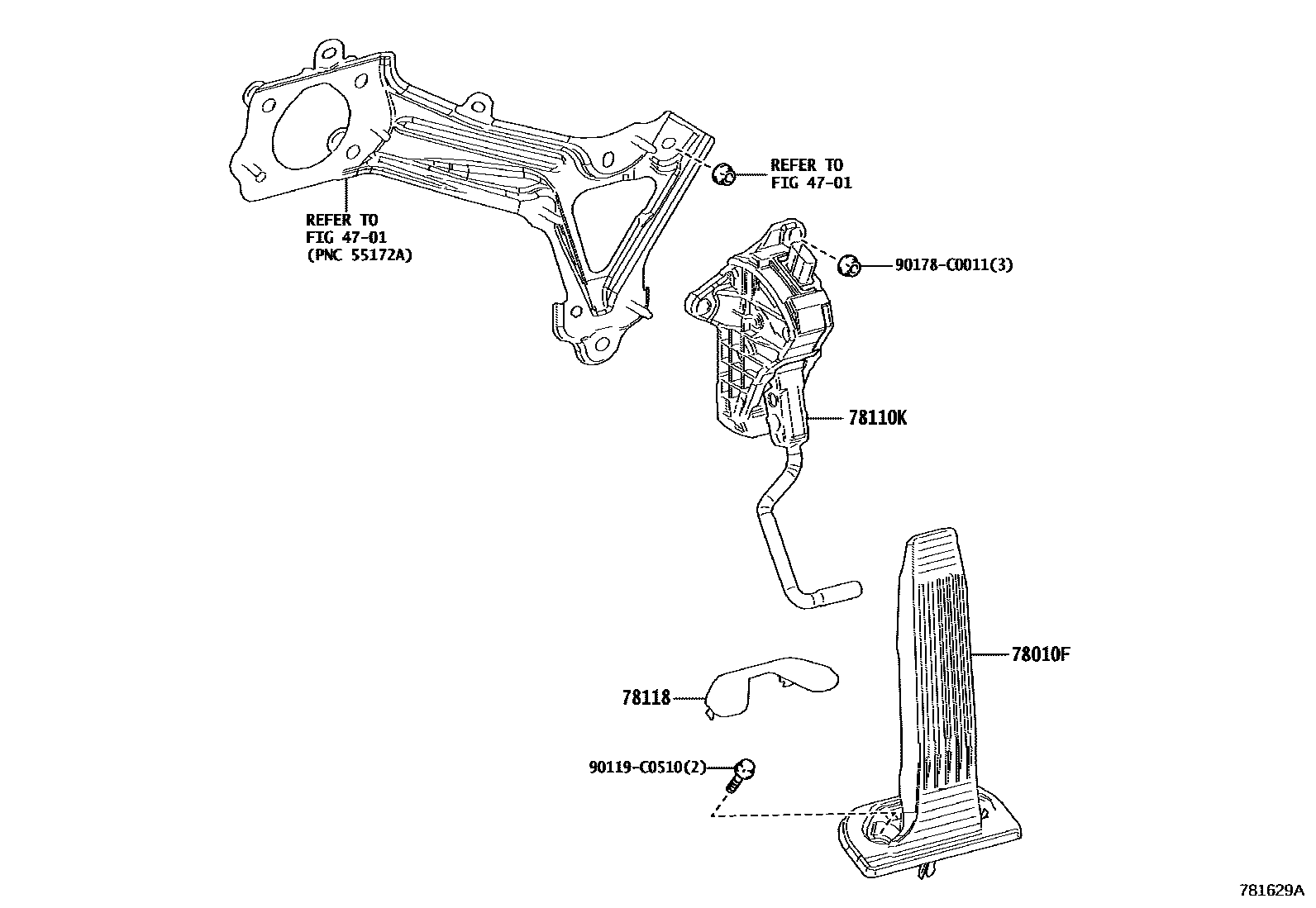 Toyota Avalon-China 2021 — Accelerator Link