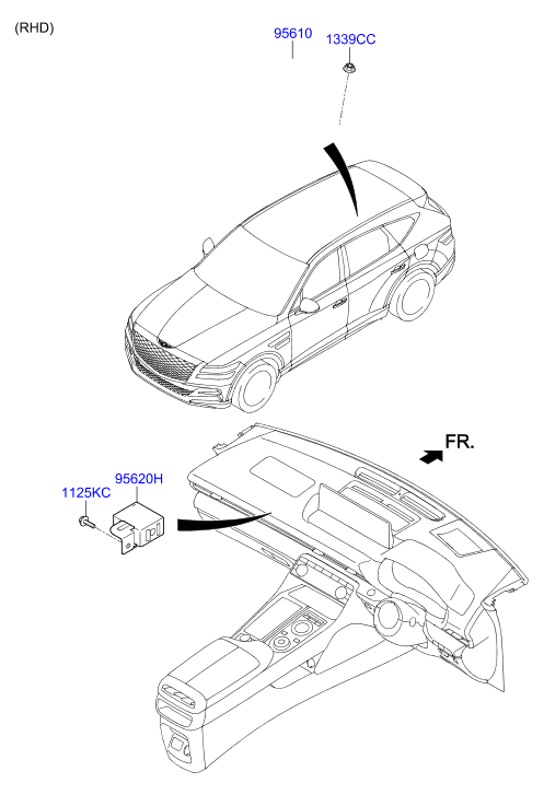 Genesis GV80 20 2020 — ABS Sensor