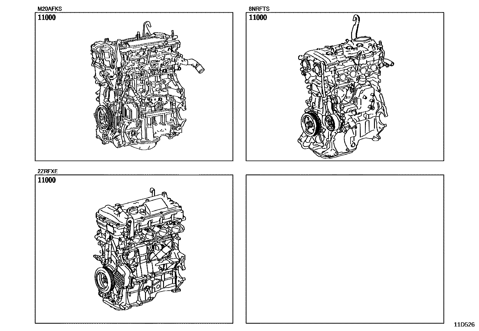 Toyota AURIS-COROLLA-HB 2020 — Partial Engine Assembly