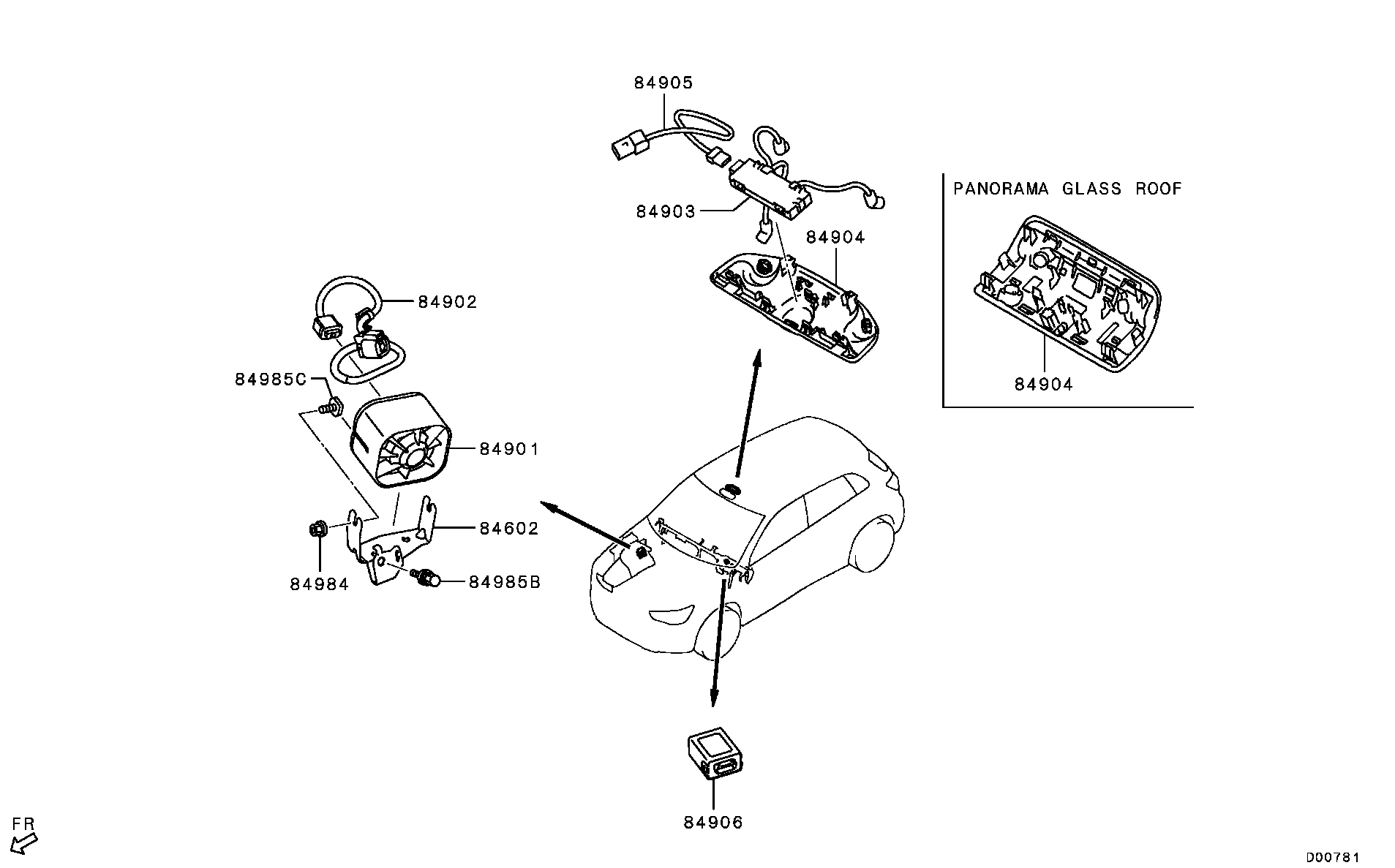 Mitsubishi ASX-EUR-ONLY-16-MODEL-YEAR 2013 — Relay,Flasher & Sensor / Theft Alarm Control