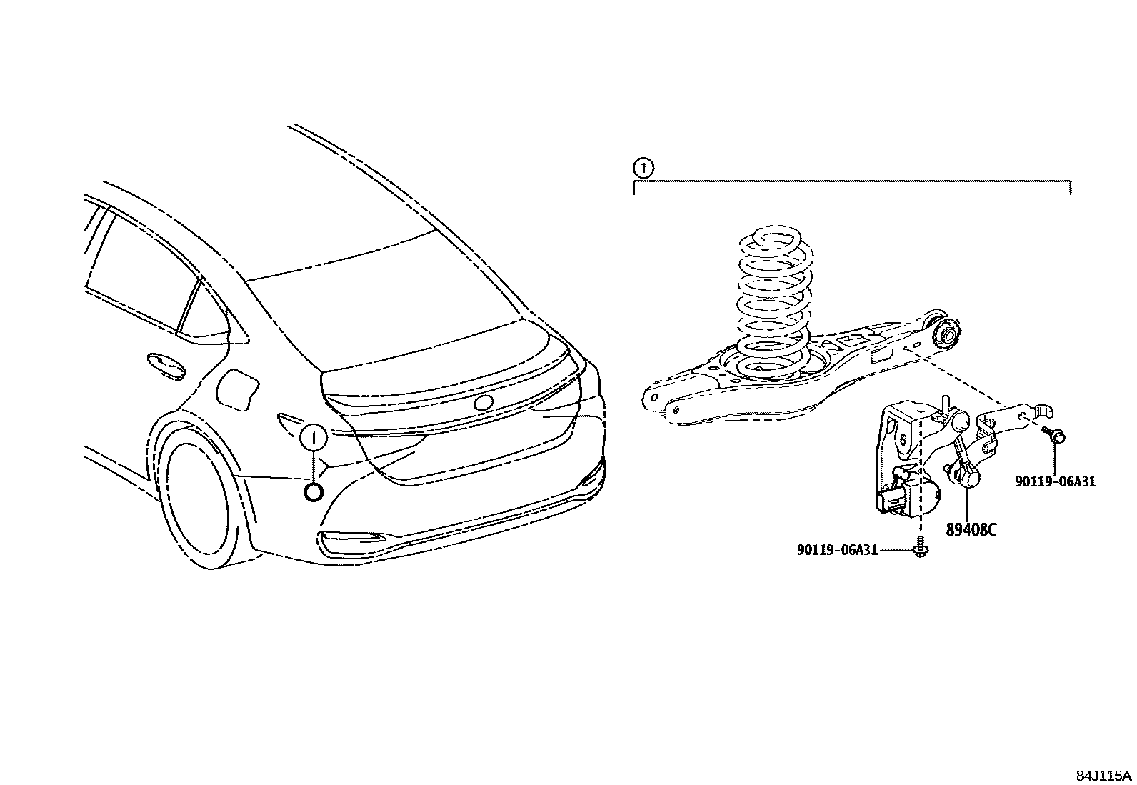 Lexus ES350-300H-2 2021 — Electronic Height Control