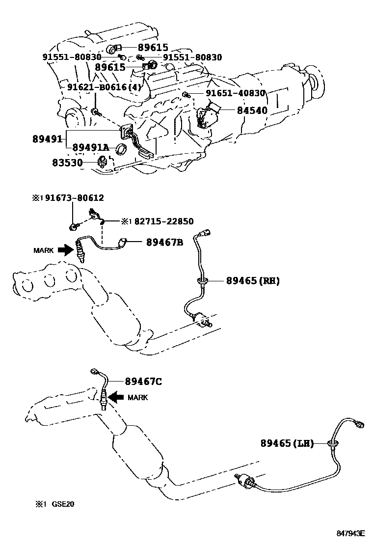Lexus IS250-300 2010 — Switch & Relay & Computer