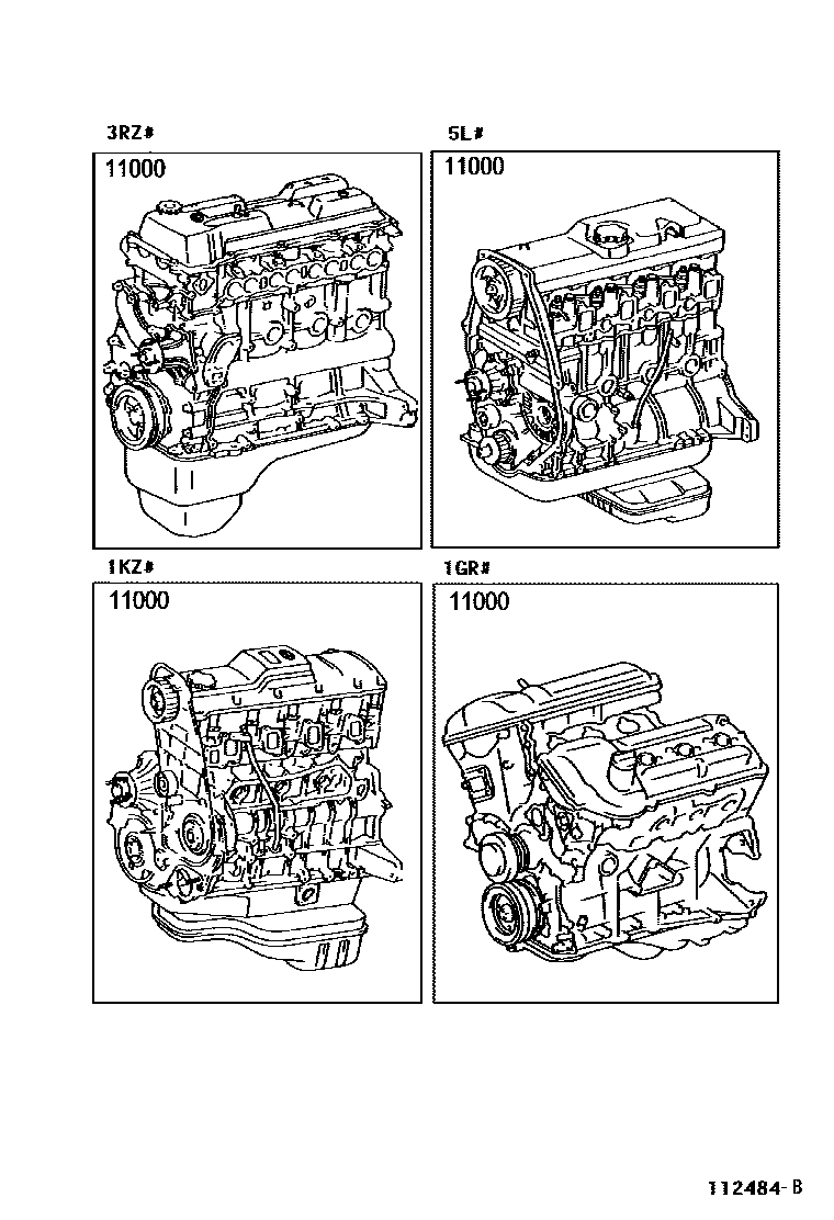 Toyota Land-Cruiser-Prado 2007 — Partial Engine Assembly