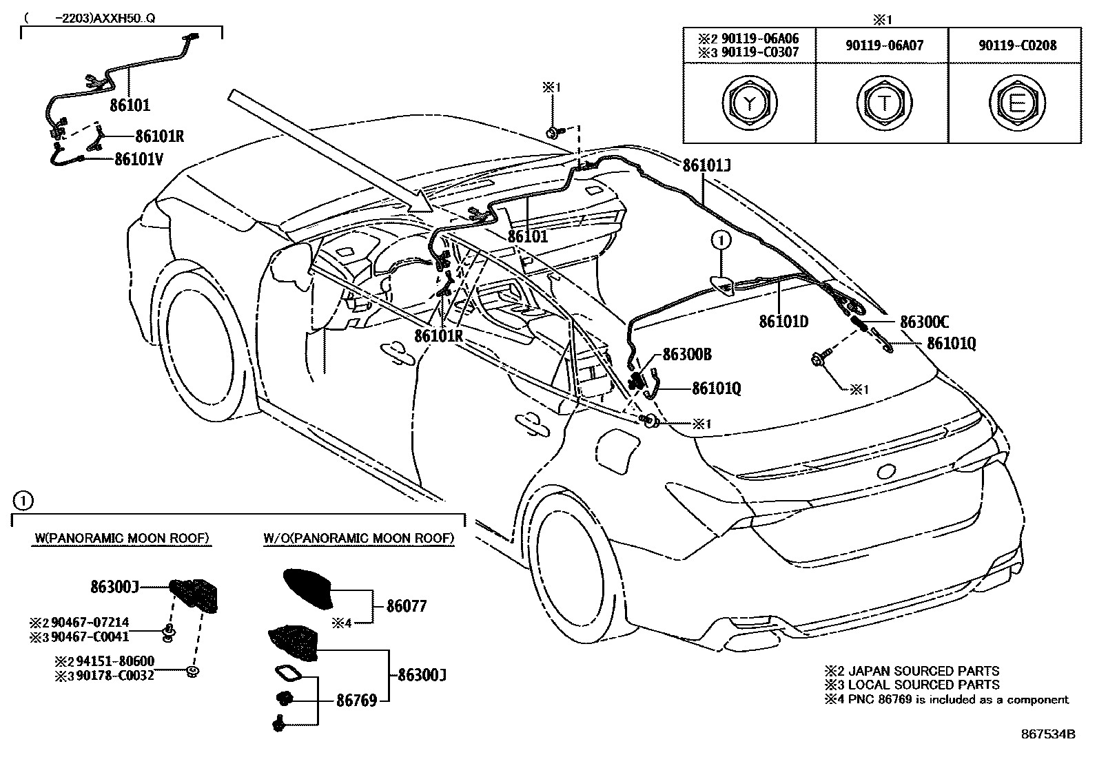 Toyota Avalon-China 2025 — Antenna