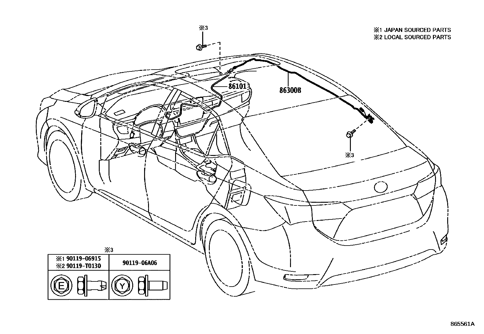 Toyota Corolla-Altis 2015 — Antenna