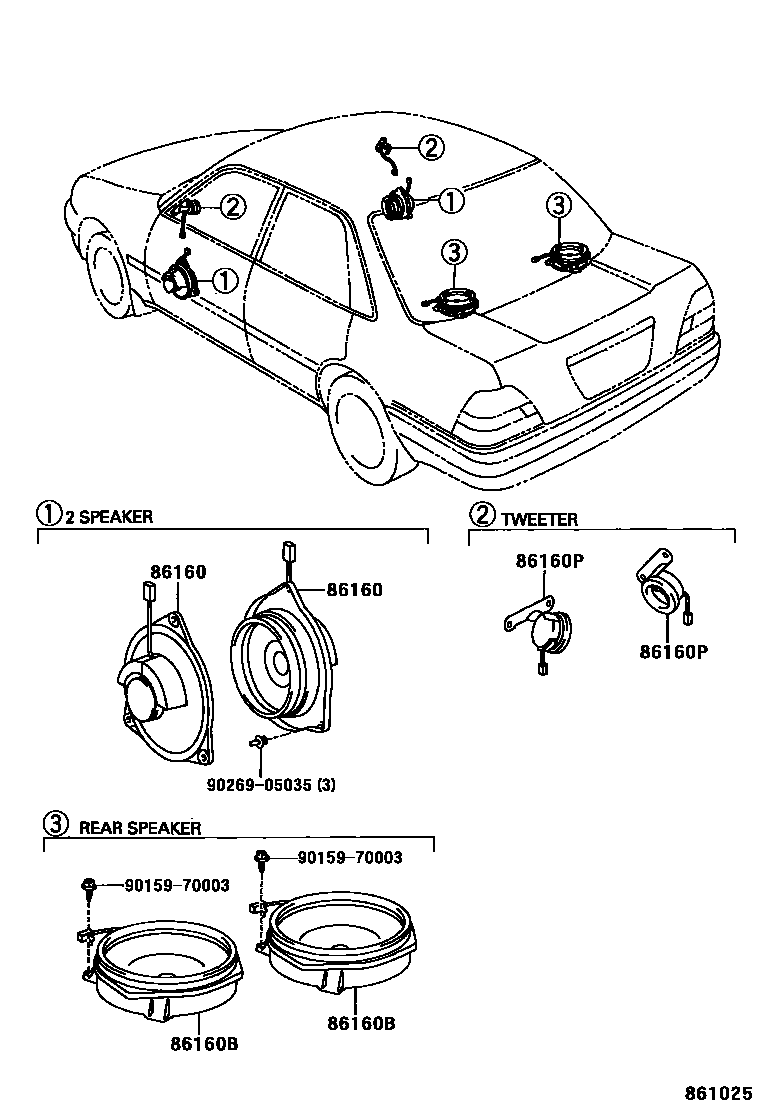 Toyota COROLLA-SED-WG 1998 — Speaker
