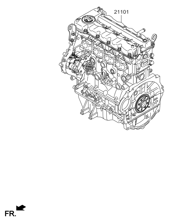 Kia Sportage 16 2017 — Sub Engine Assy [1700 CC - U2]