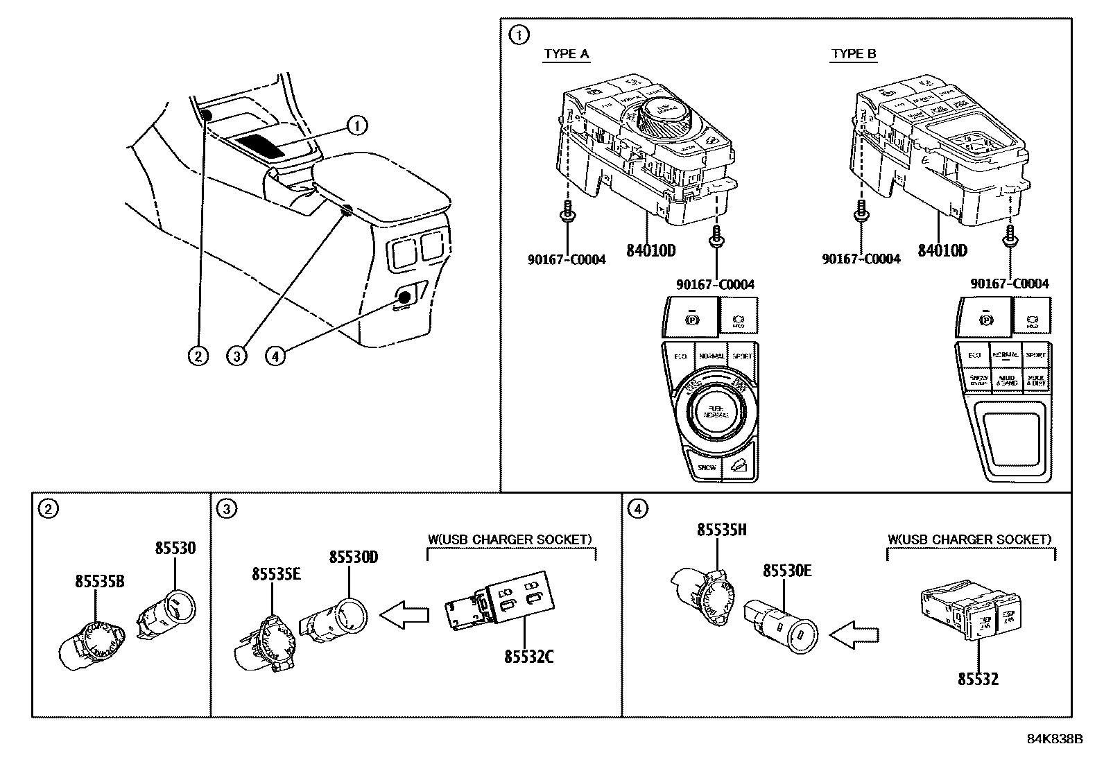 Toyota RAV4-SFTM 2022 — Switch & Relay & Computer