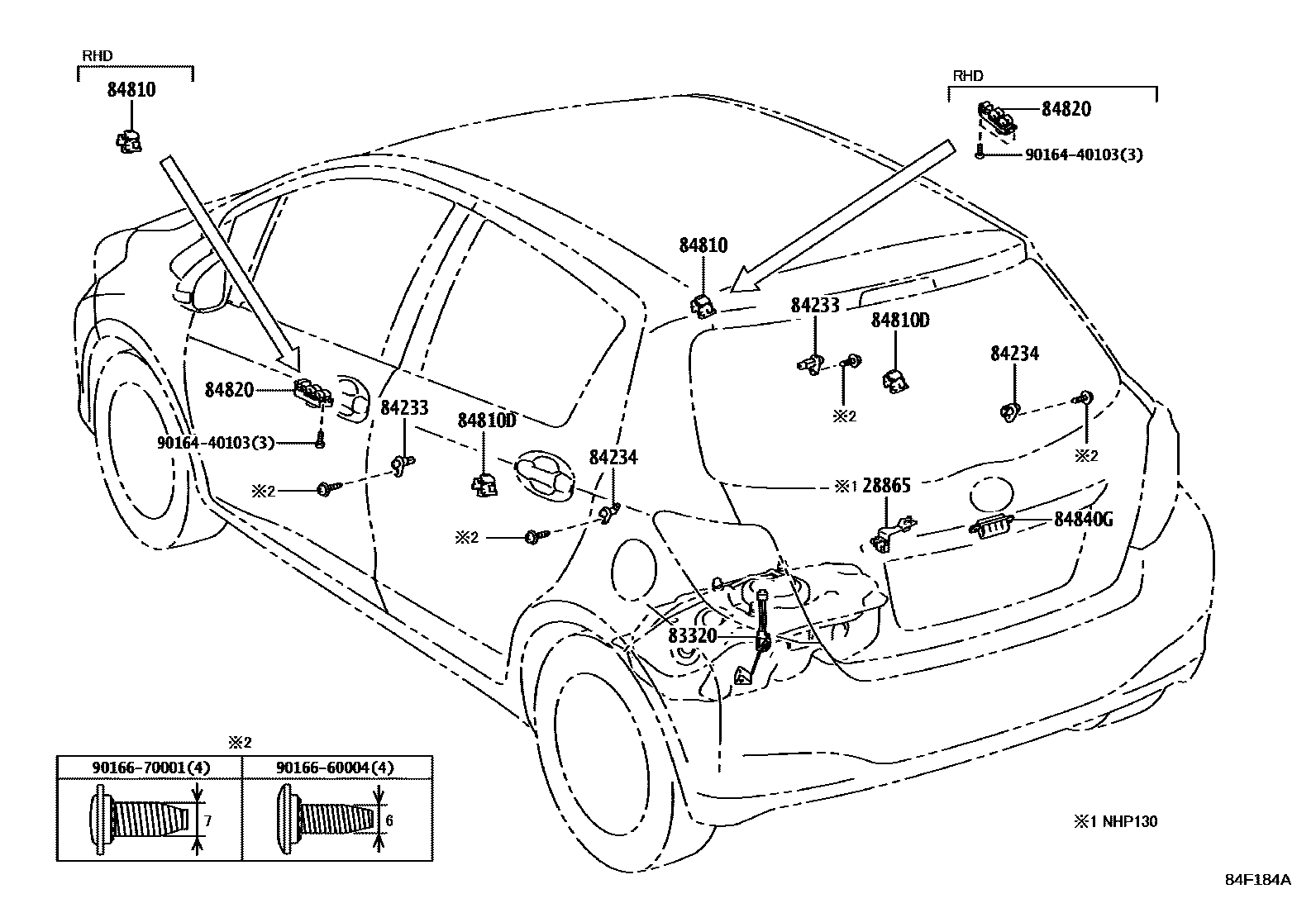 Toyota YARIS-HYBRID-FRP 2016 — Switch & Relay & Computer