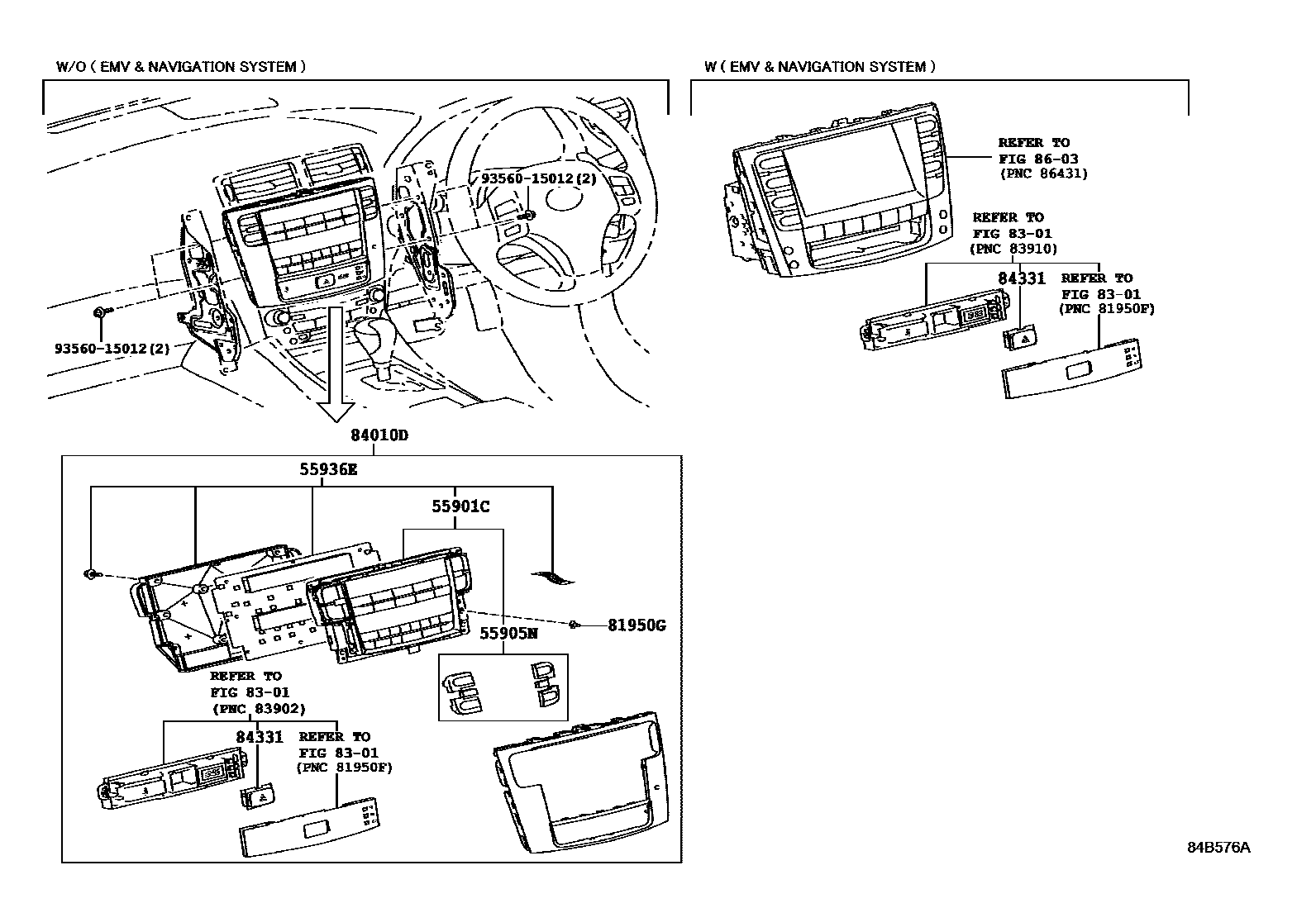 Lexus IS250-300 2010 — Switch & Relay & Computer