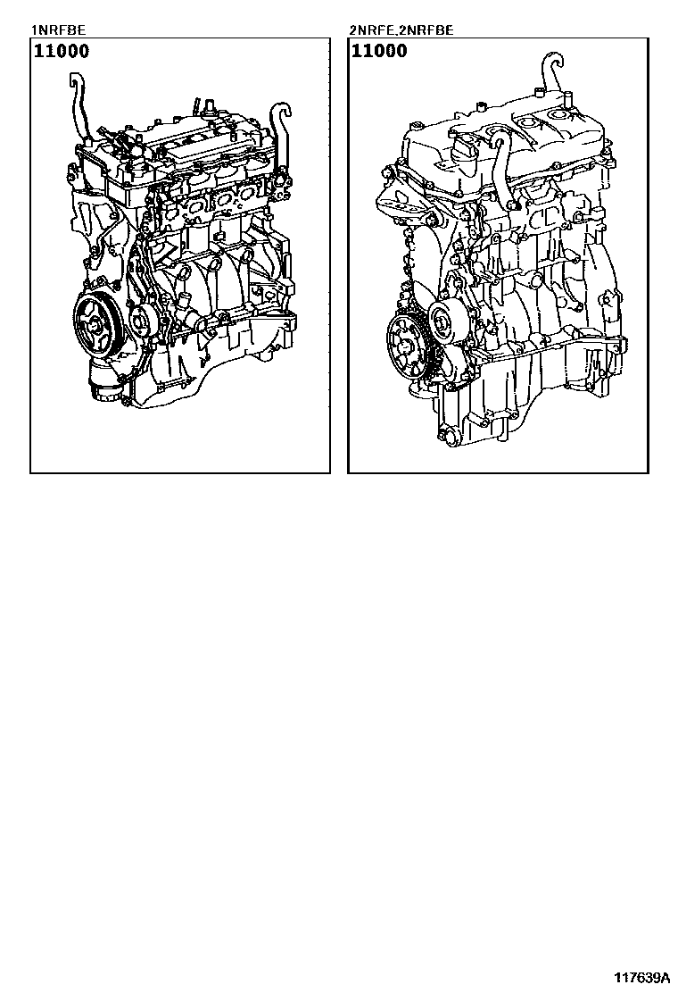 Toyota Etios 2014 — Partial Engine Assembly