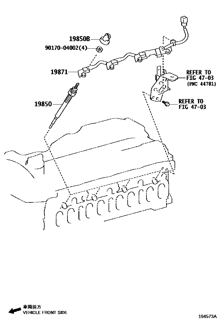 Toyota Hilux 2019 — Ignition Coil & Spark Plug / Glow Plug