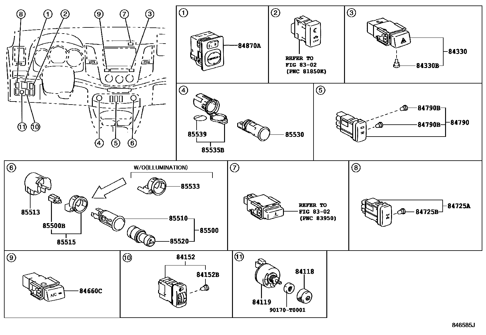 Toyota Hilux 2007 — Switch & Relay & Computer