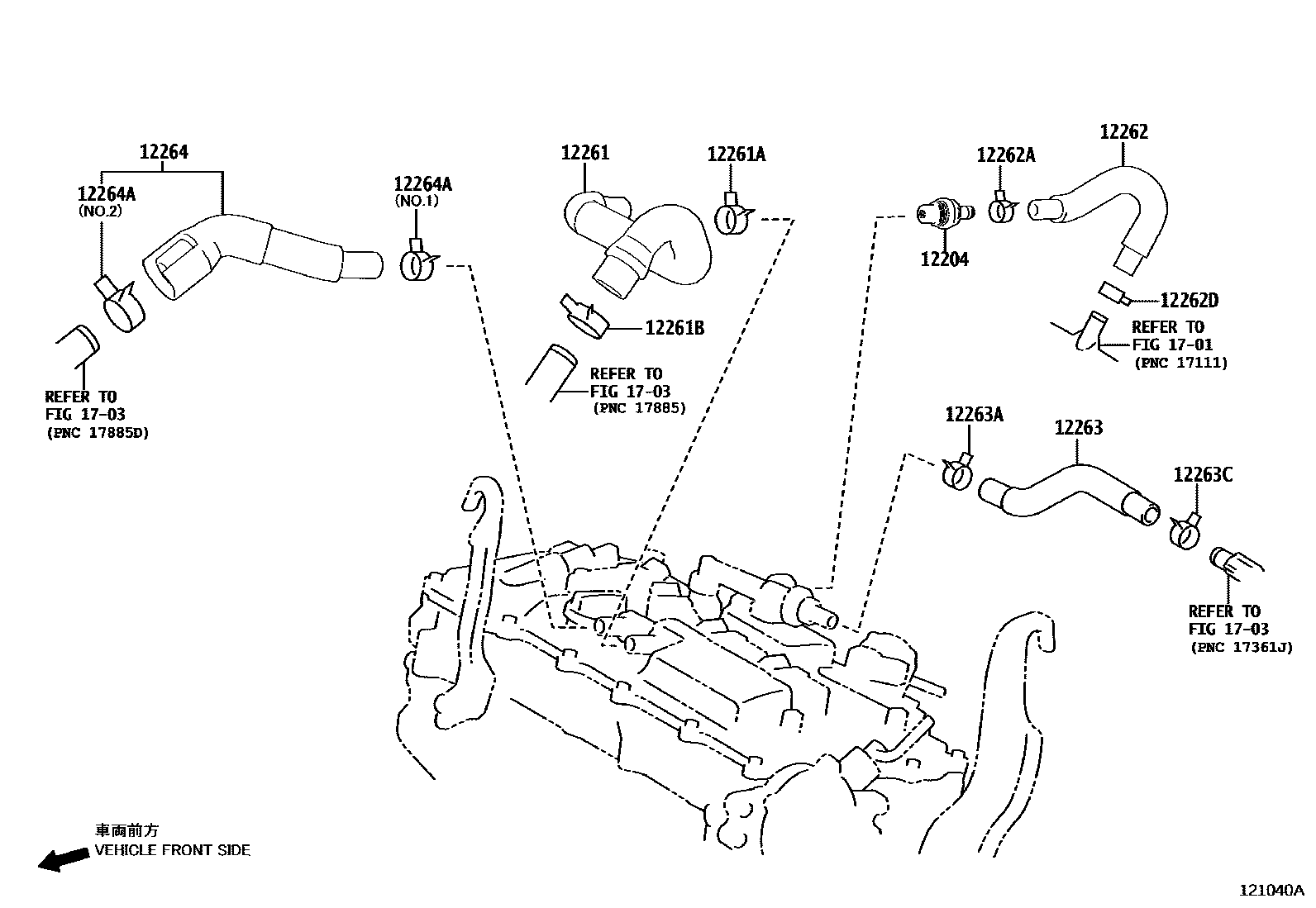 Lexus RX-SERIES 2017 — Ventilation Hose