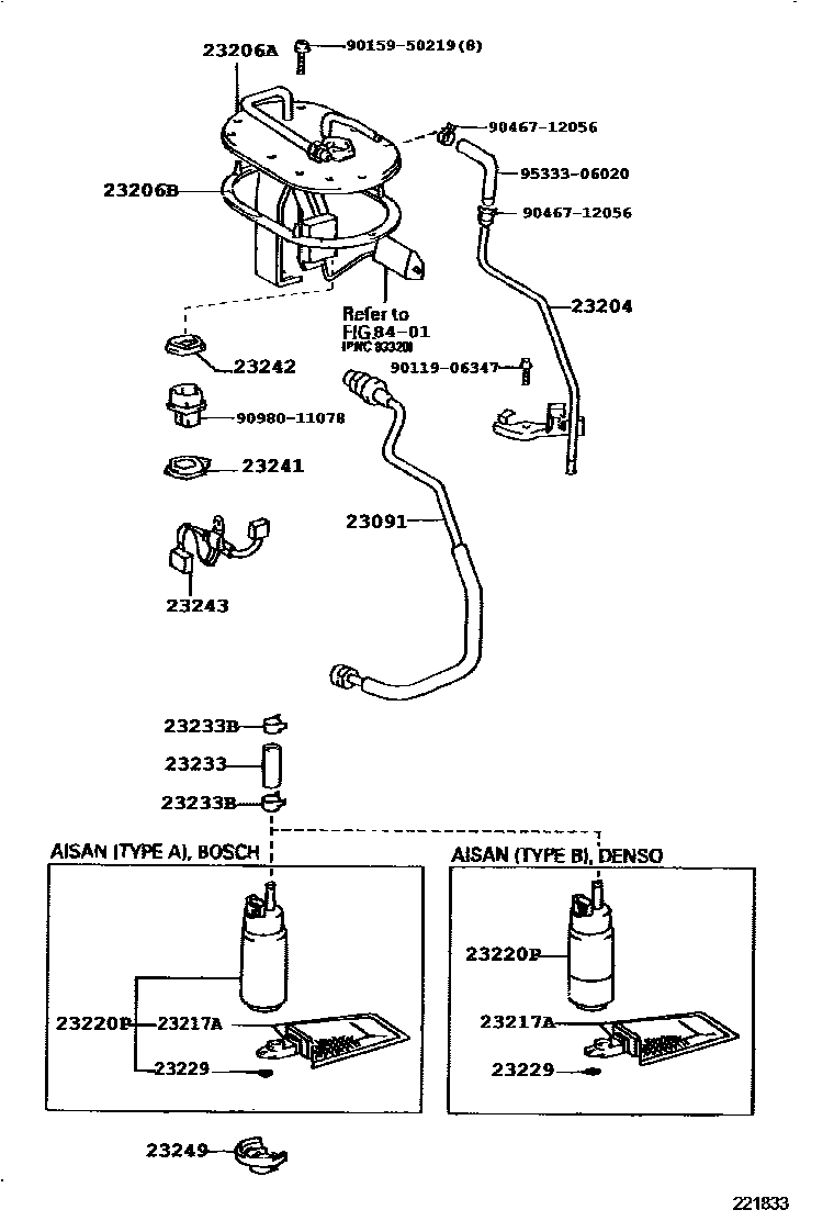 Toyota CARINA-E-UKP 1997 — Fuel Injection System