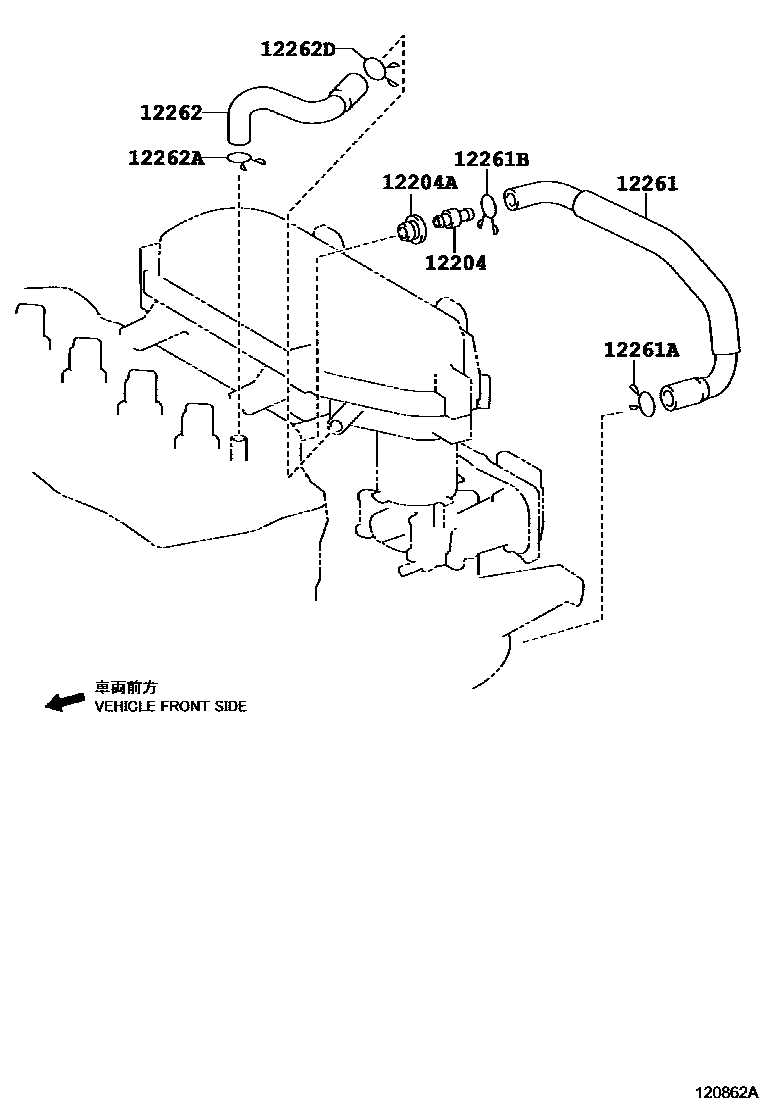 Toyota Etios 2014 — Ventilation Hose