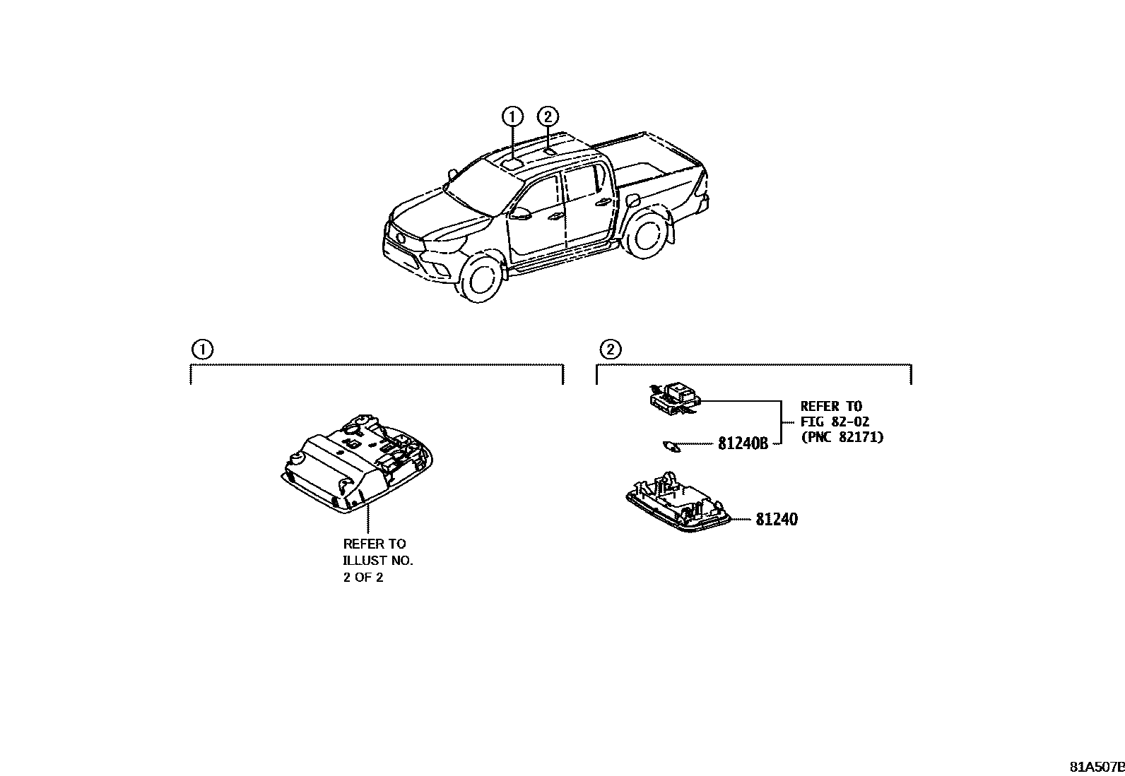 Toyota HILUX-DOUBLE-CAB 2021 — Interior Lamp
