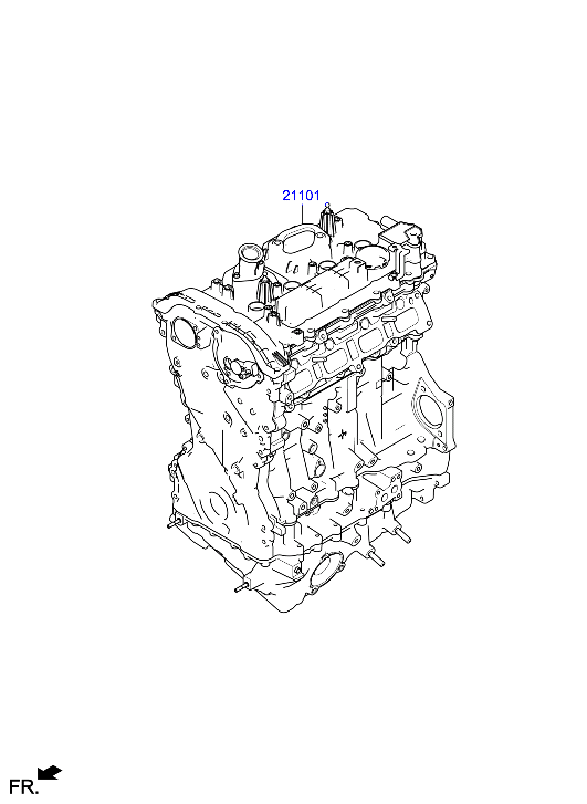 Genesis G80 20 2023 — Sub Engine Assy [2500 CC - THETA-III]