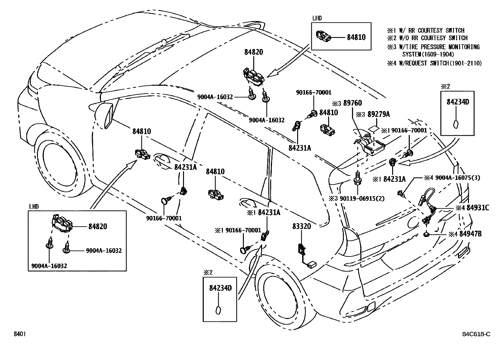 Toyota Avanza 2011 — Switch & Relay & Computer