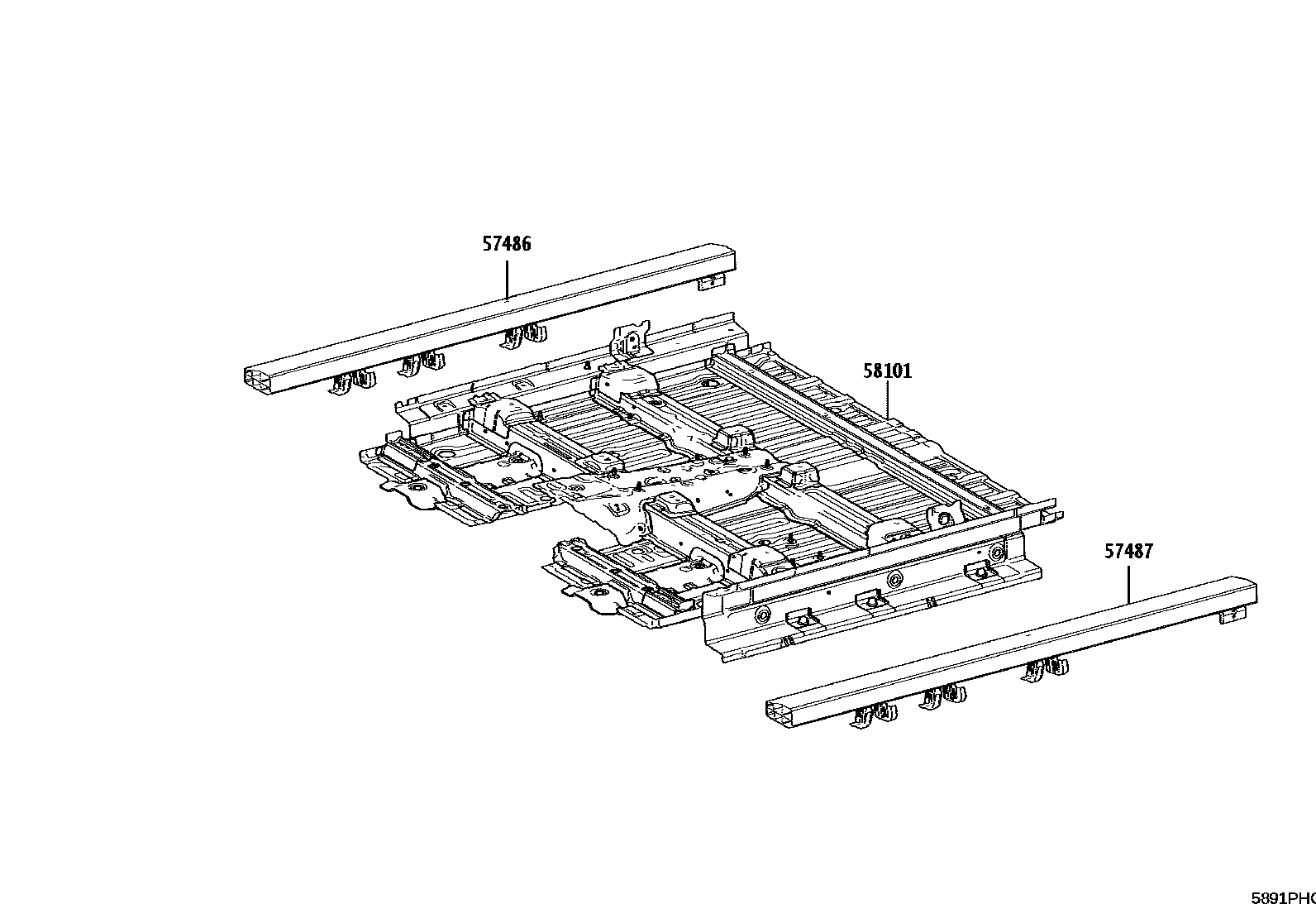 Toyota BZ3X 2025 — Front Floor Panel & Front Floor Member