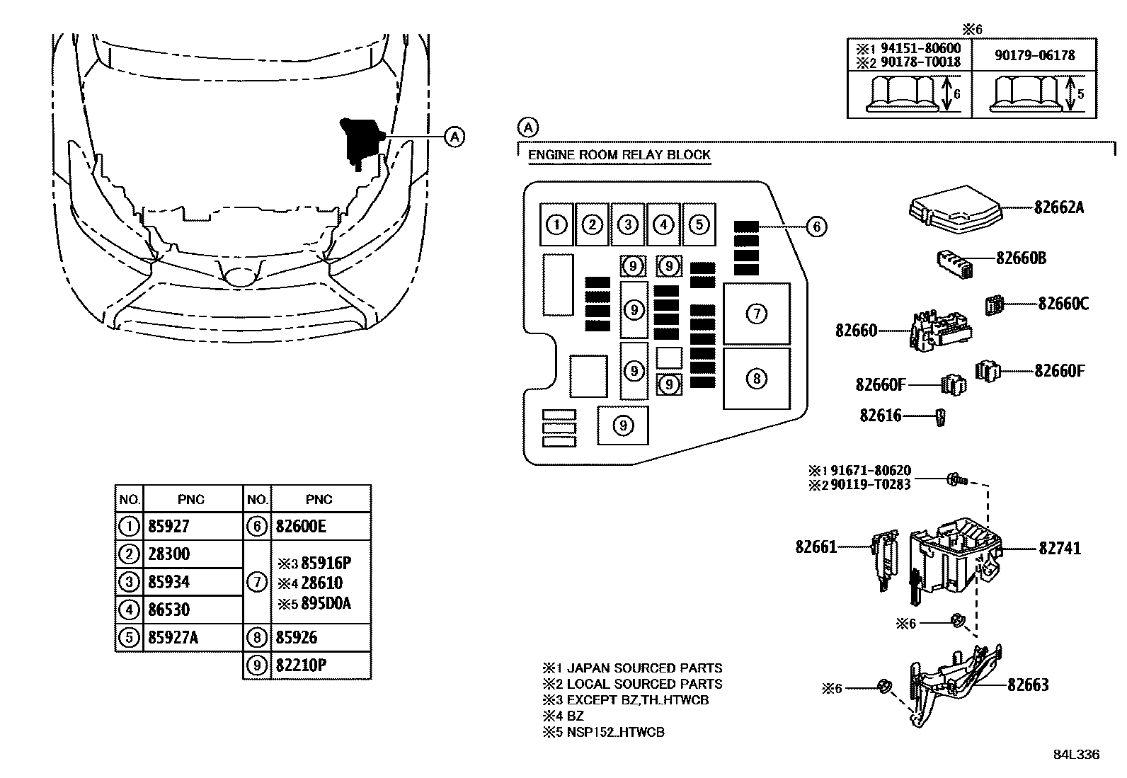 Toyota Yaris-Vios-Limo 2019 — Switch & Relay & Computer