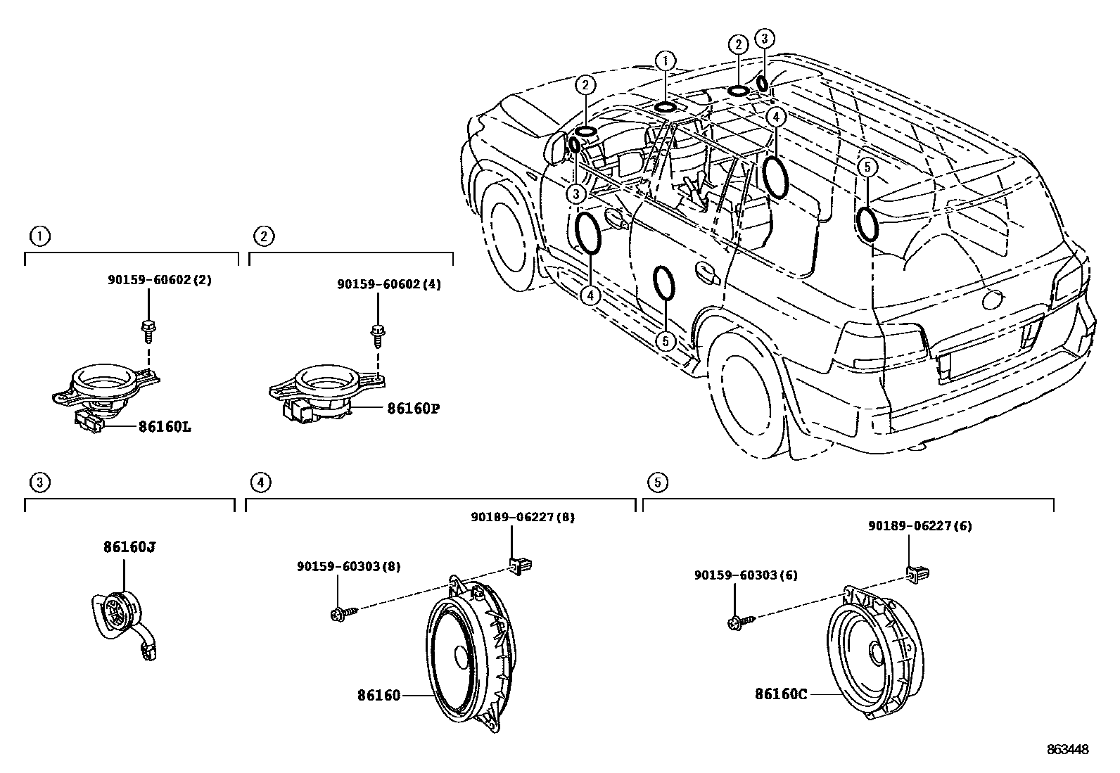 Lexus LX450D-460-570 2009 — Speaker