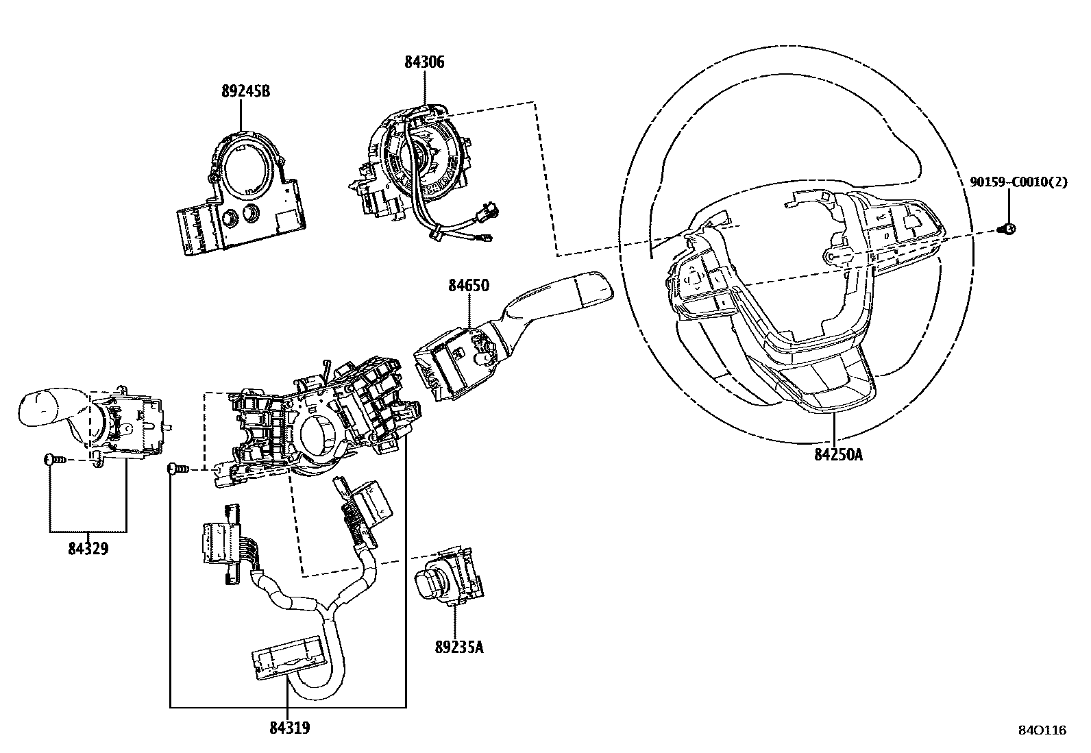 Toyota Sienna-Hybrid 2023 — Switch & Relay & Computer