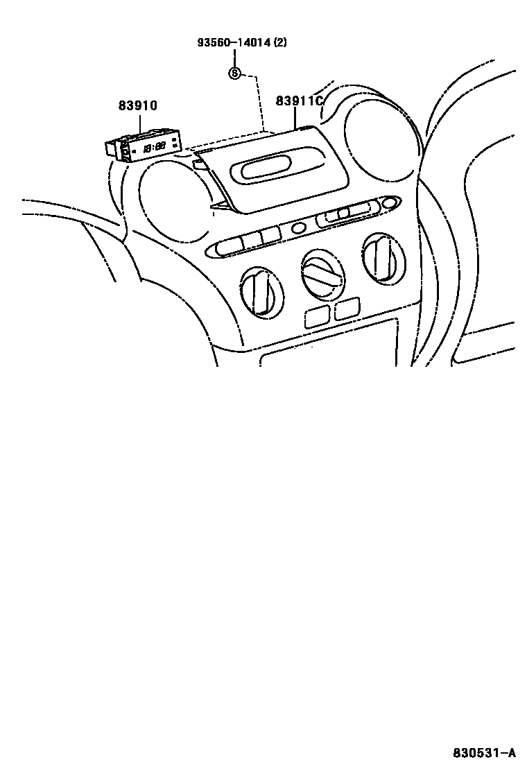 Toyota Echo 2001 — Meter