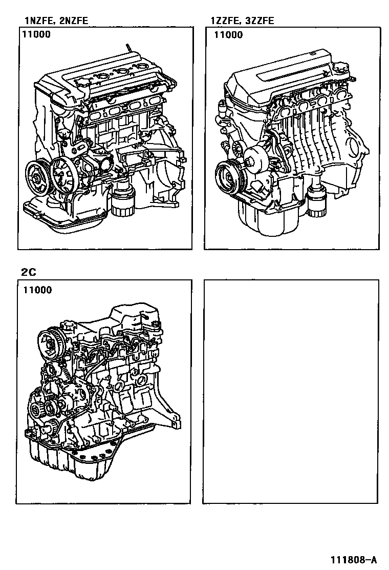 Toyota COROLLA-ALTIS-SED-WG 2007 — Partial Engine Assembly