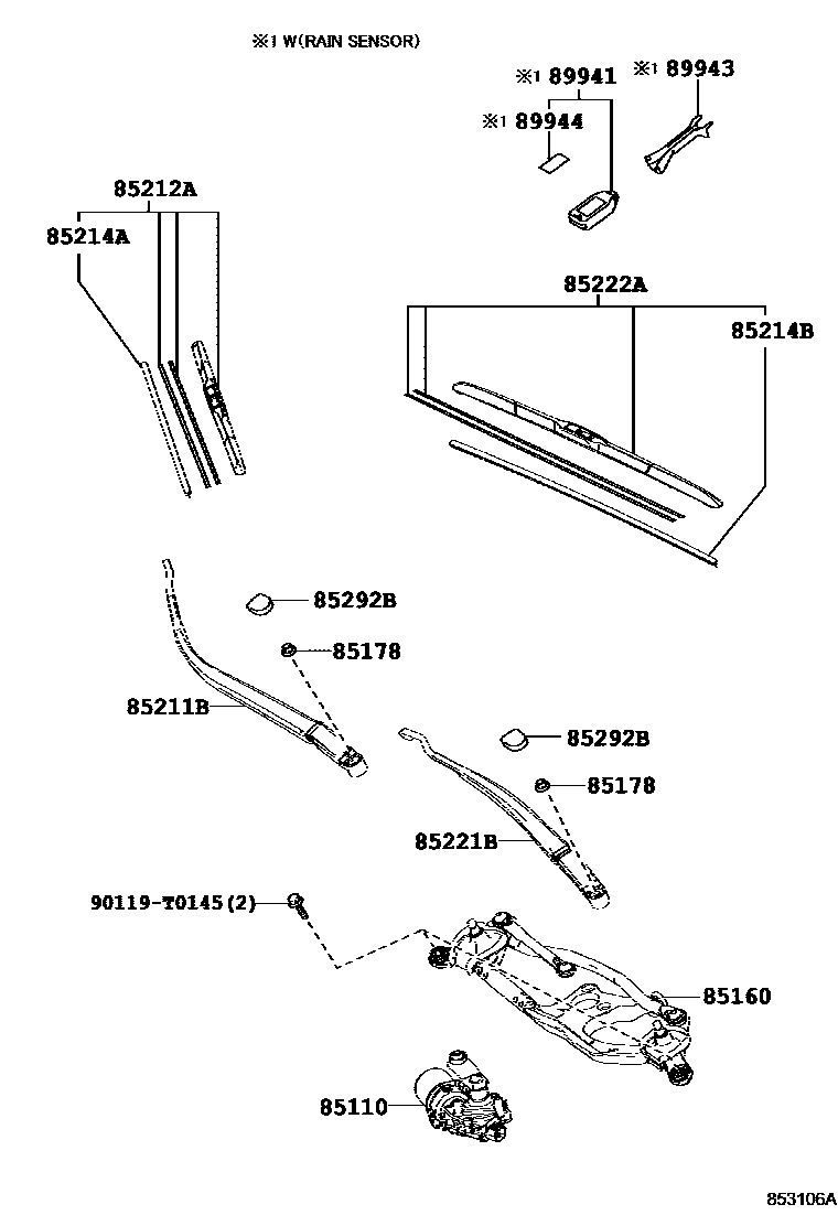 Toyota Corolla-Altis 2015 — Windshield Wiper