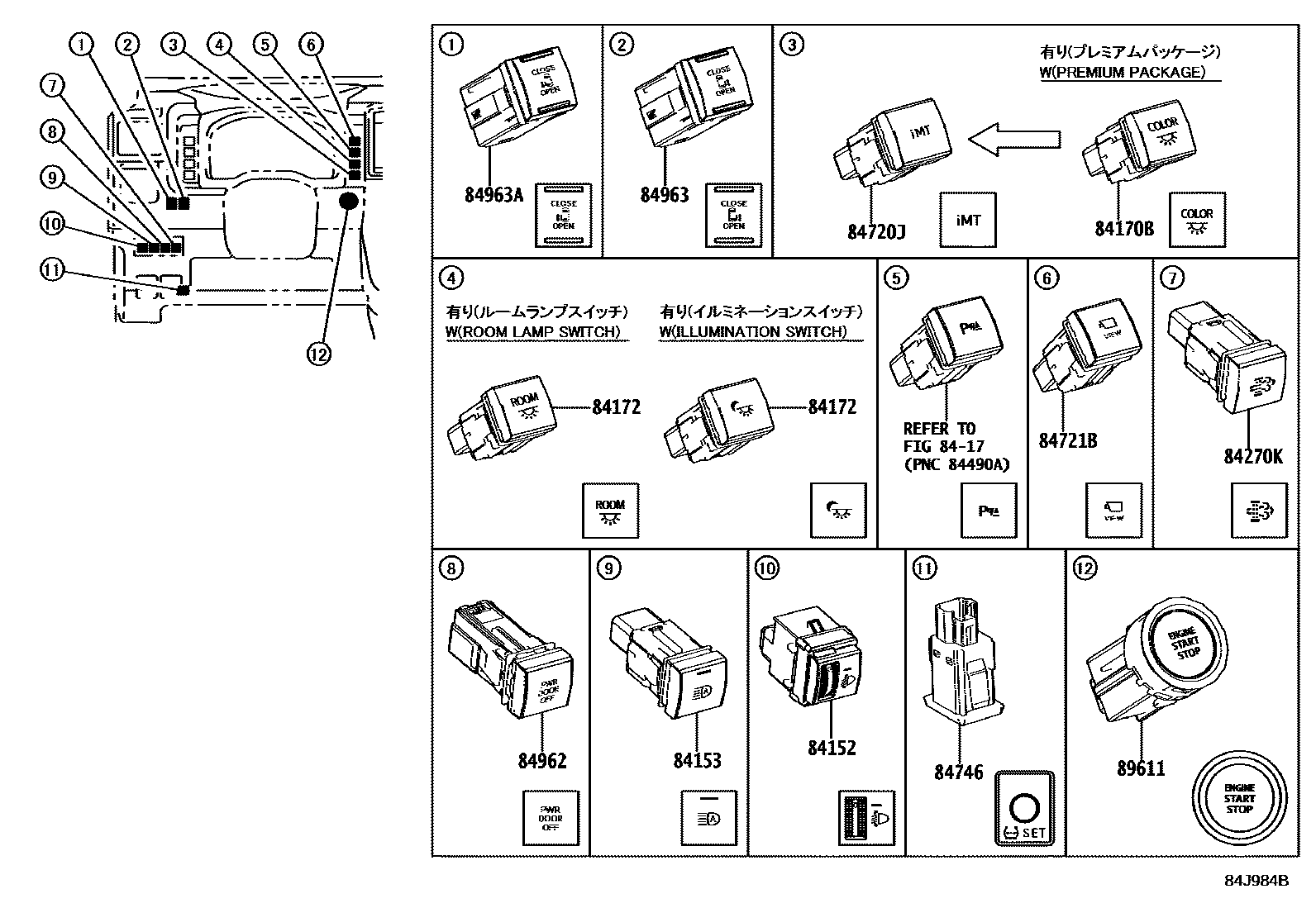 Toyota Grnva-Hiace-Mjsty 2021 — Switch & Relay & Computer