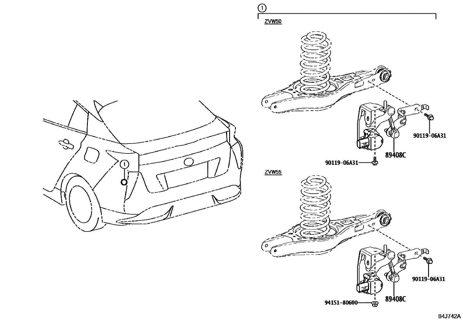 Toyota Prius 2018 — Electronic Height Control