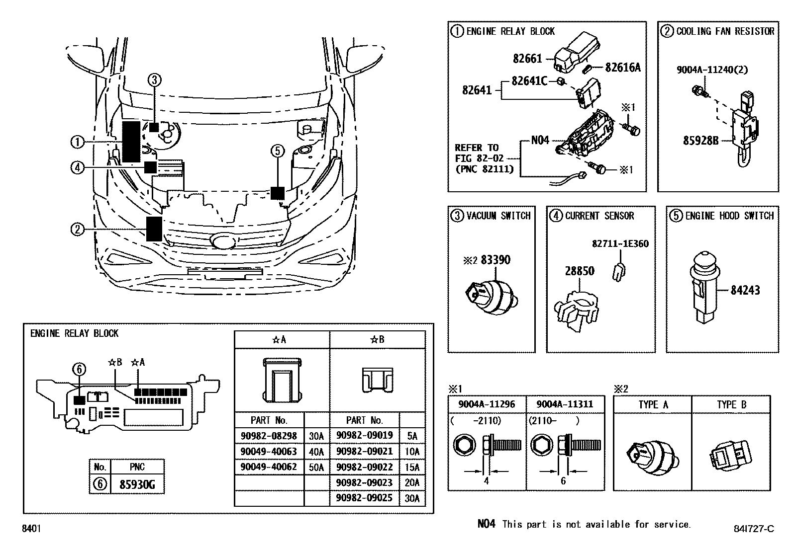 Toyota Rush 2021 — Switch & Relay & Computer