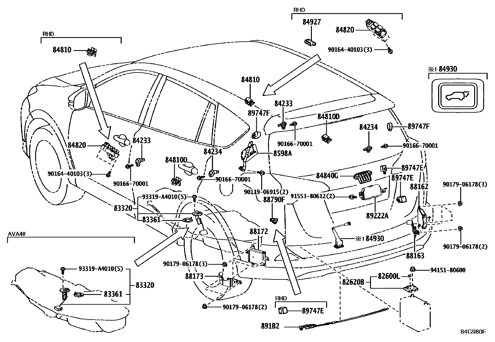 Toyota RAV4 2016 — Switch & Relay & Computer