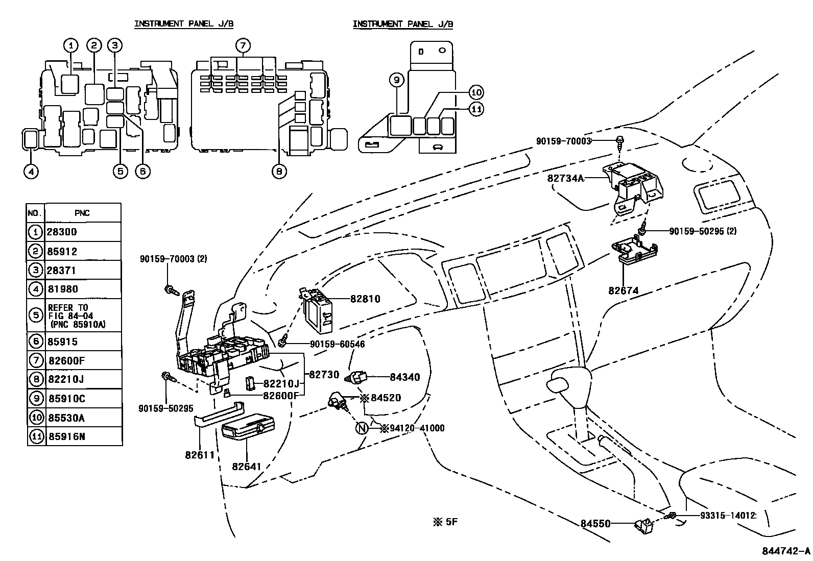 Toyota COROLLA-SED-JPP 2006 — Switch & Relay & Computer