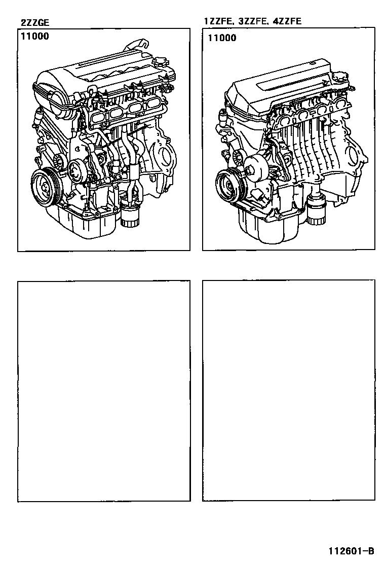 Toyota COROLLA-S-AFRICA 2004 — Partial Engine Assembly