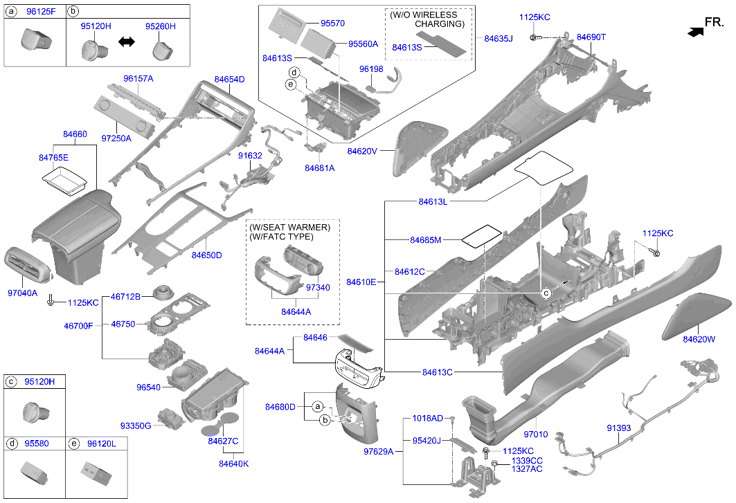 Genesis GV80 20 2020 — Console