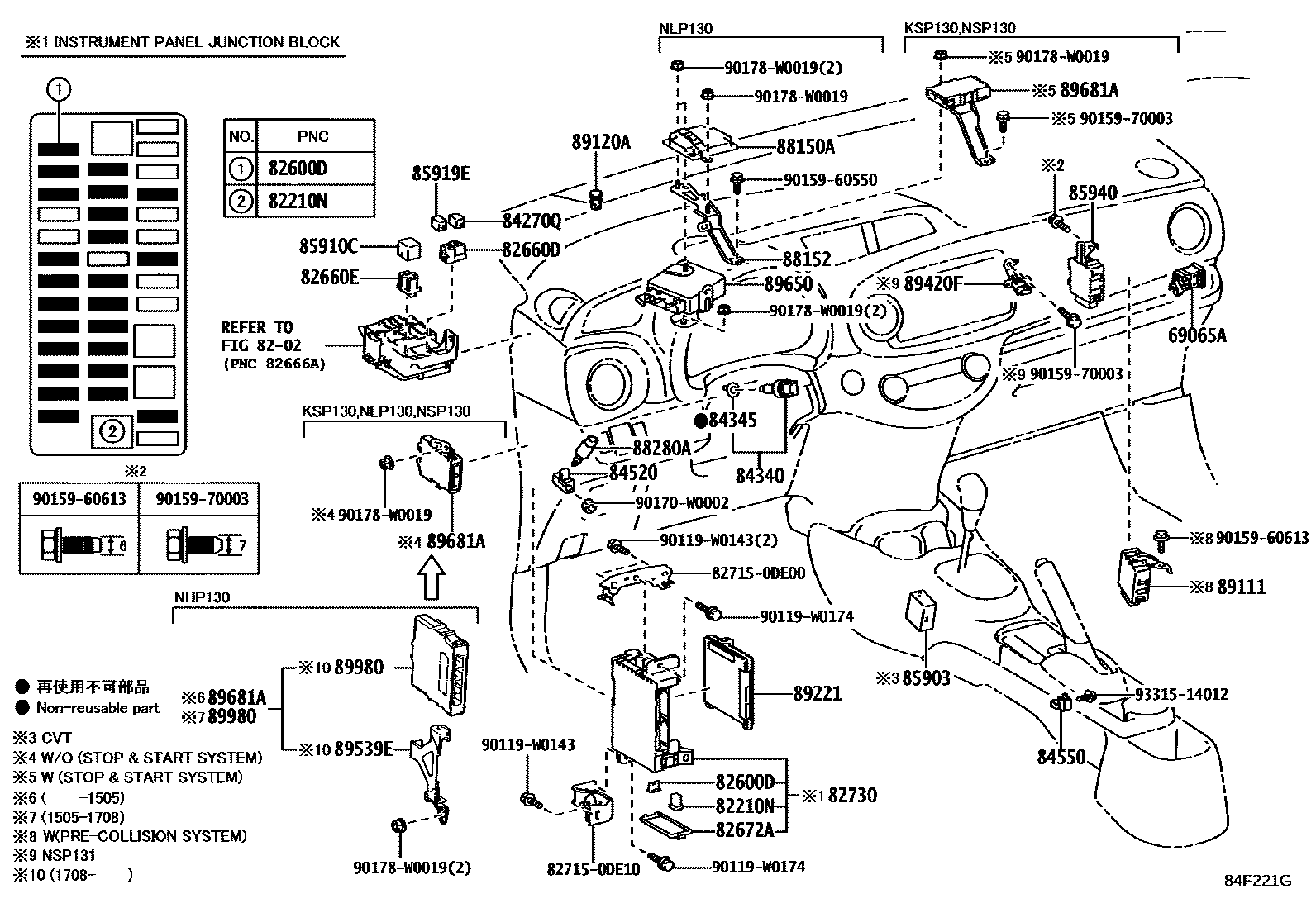Toyota YARIS-HYBRID-FRP 2016 — Switch & Relay & Computer
