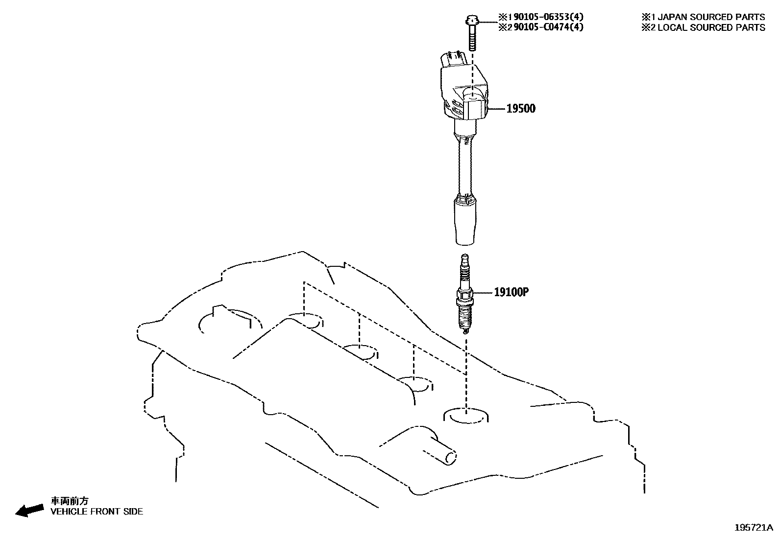 Toyota Wildlander-Gtmc 2023 — Ignition Coil & Spark Plug / Glow Plug
