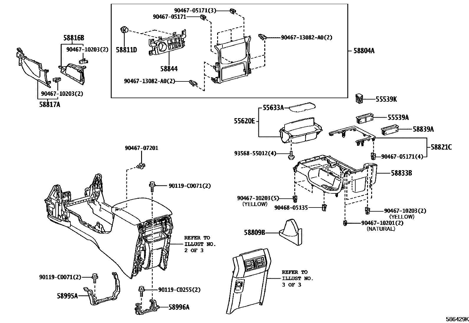 Toyota Land-Cruiser-Prado 2020 — Console Box & Bracket