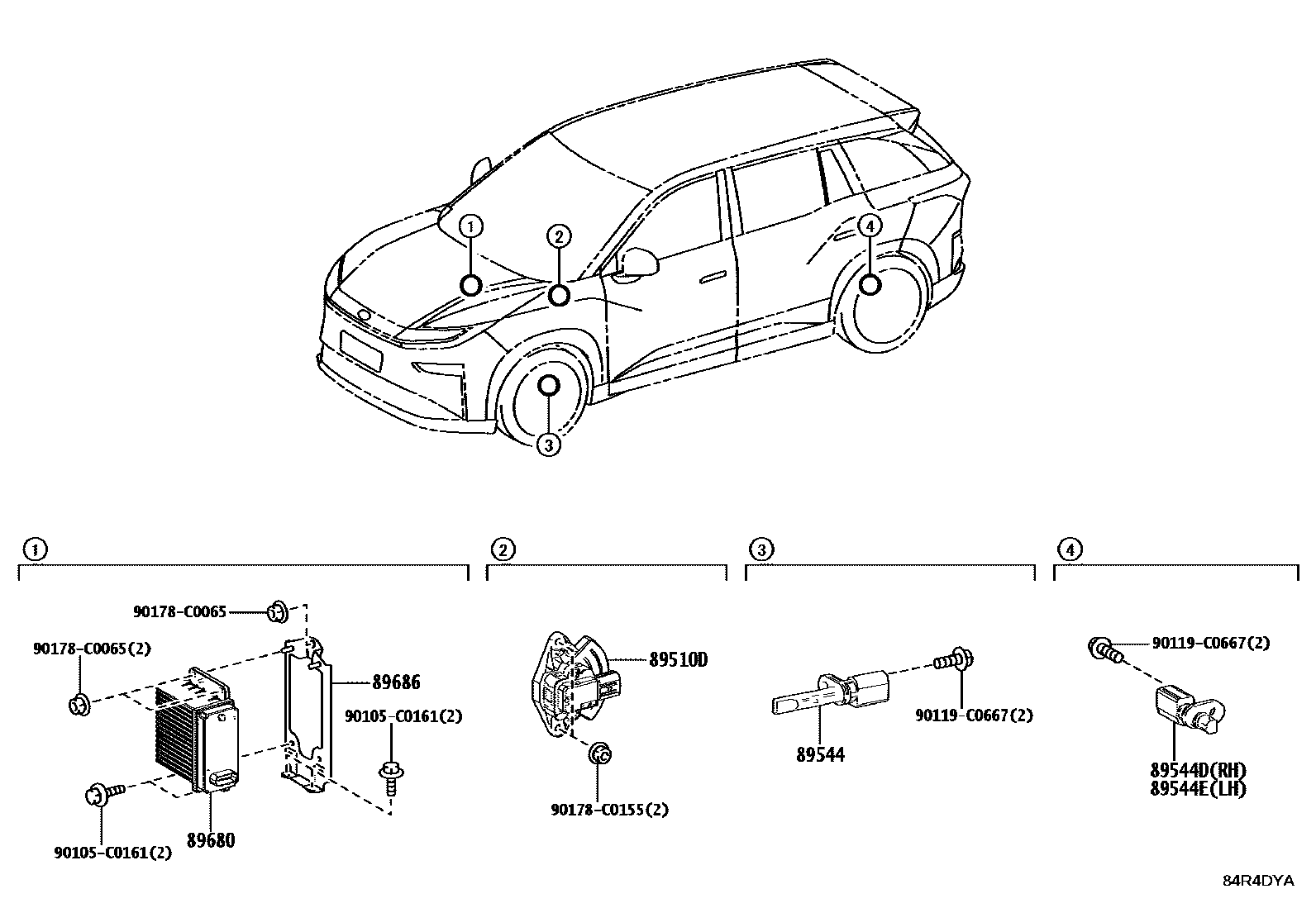 Toyota BZ3X 2025 — ABS & Vsc