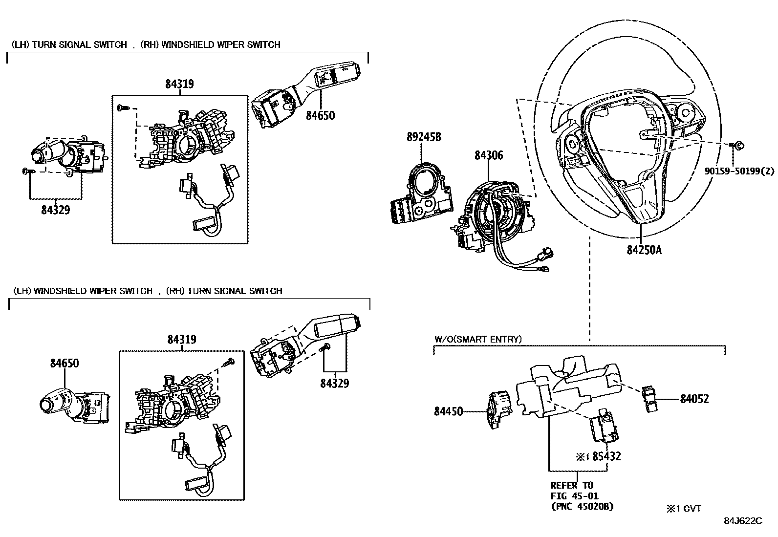 Toyota COROLLA-TUP 2020 — Switch & Relay & Computer