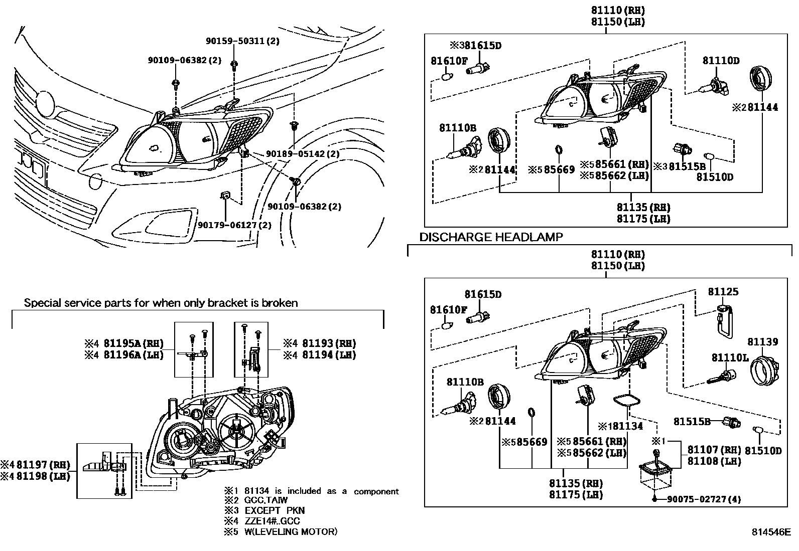 Toyota Corolla-Altis 2009 — Headlamp